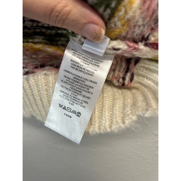 NWT Anthropologie Cropped Knit Scalloped Sleeveless Geometric Sweater XS $98 - Picture 7 of 12